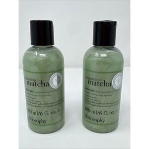 Philosophy Holiday Wrapped up in Matcha HYDRATING  Shower Gel 6 Oz x2 lot Sealed